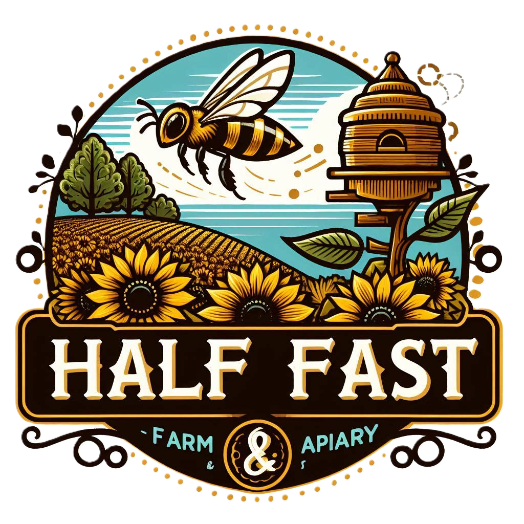 Half Fast Farms and Apiary Logo